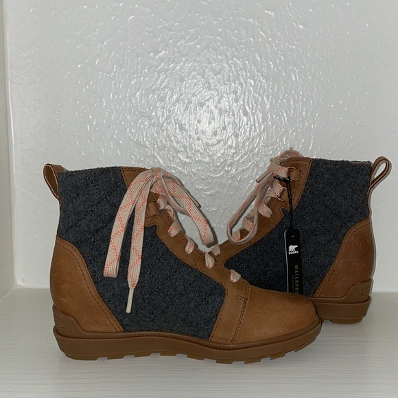 SOREL EVIE II Lace Wedge Bootie Size 7, NWOT - Picture 5 of 16